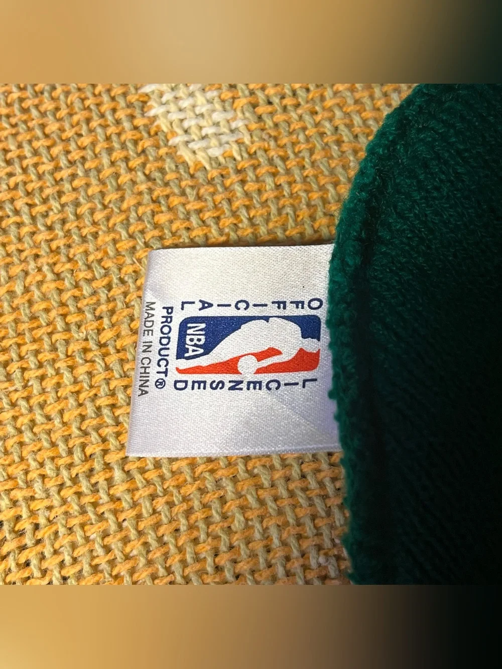 VTG 90s Green Boston Celtics Beanie Lucky The Leprechaun Drew Pearson Youth Size